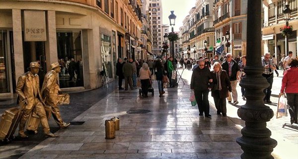 Vista de la Calle Larios  en Andalucia